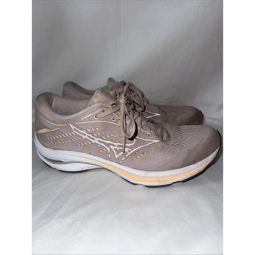 Mizuno Women's Wave Rider 25 Running Shoes, Pale Lilac/White, 9.5